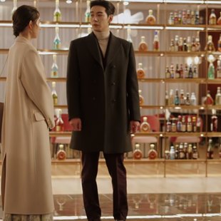 欧洲突然的喜欢陈星旭高海明同款风衣外套秋冬翻领毛呢大衣男衣服