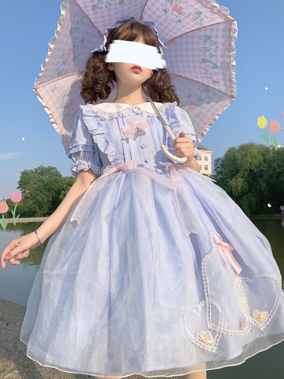 酥饼猫原创设计(心愿瓶)op提花棉lolita甜美可爱现货清仓微瑕