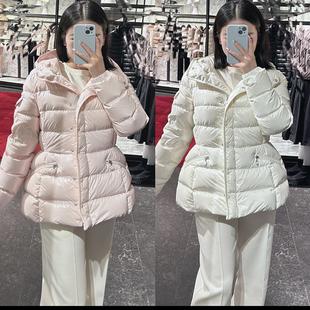 连帽潮 M家羽绒服女小蛮腰加厚90鹅绒包边短款 柜级定制 2025新款