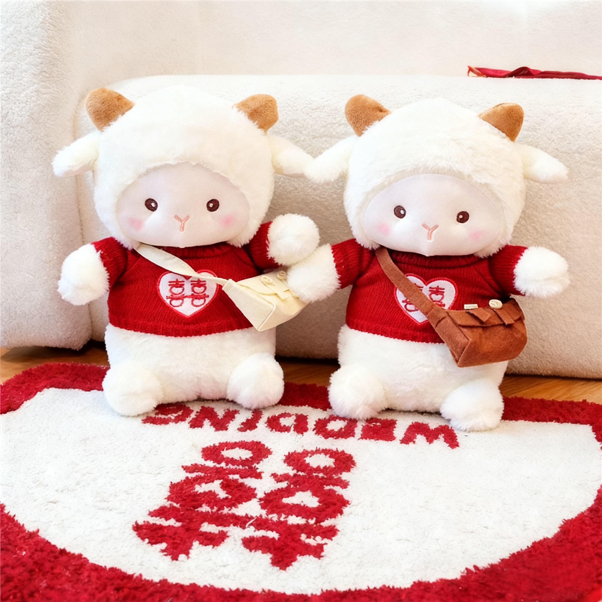 压床结婚娃娃一对喜娃娃送新人