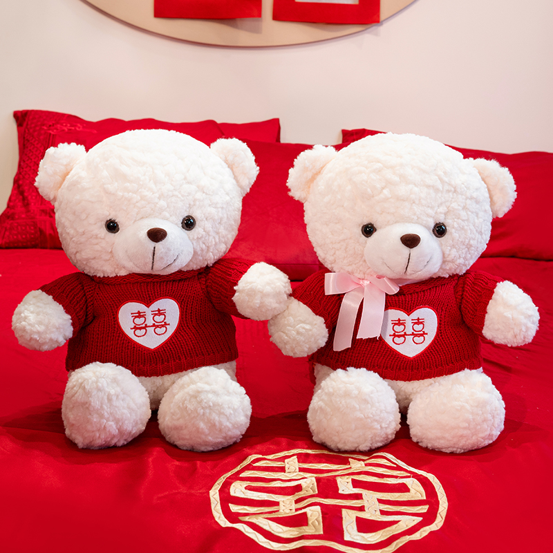 压床娃娃一对结婚高档床上抱枕婚房新婚公仔新款喜娃玩偶礼物2025