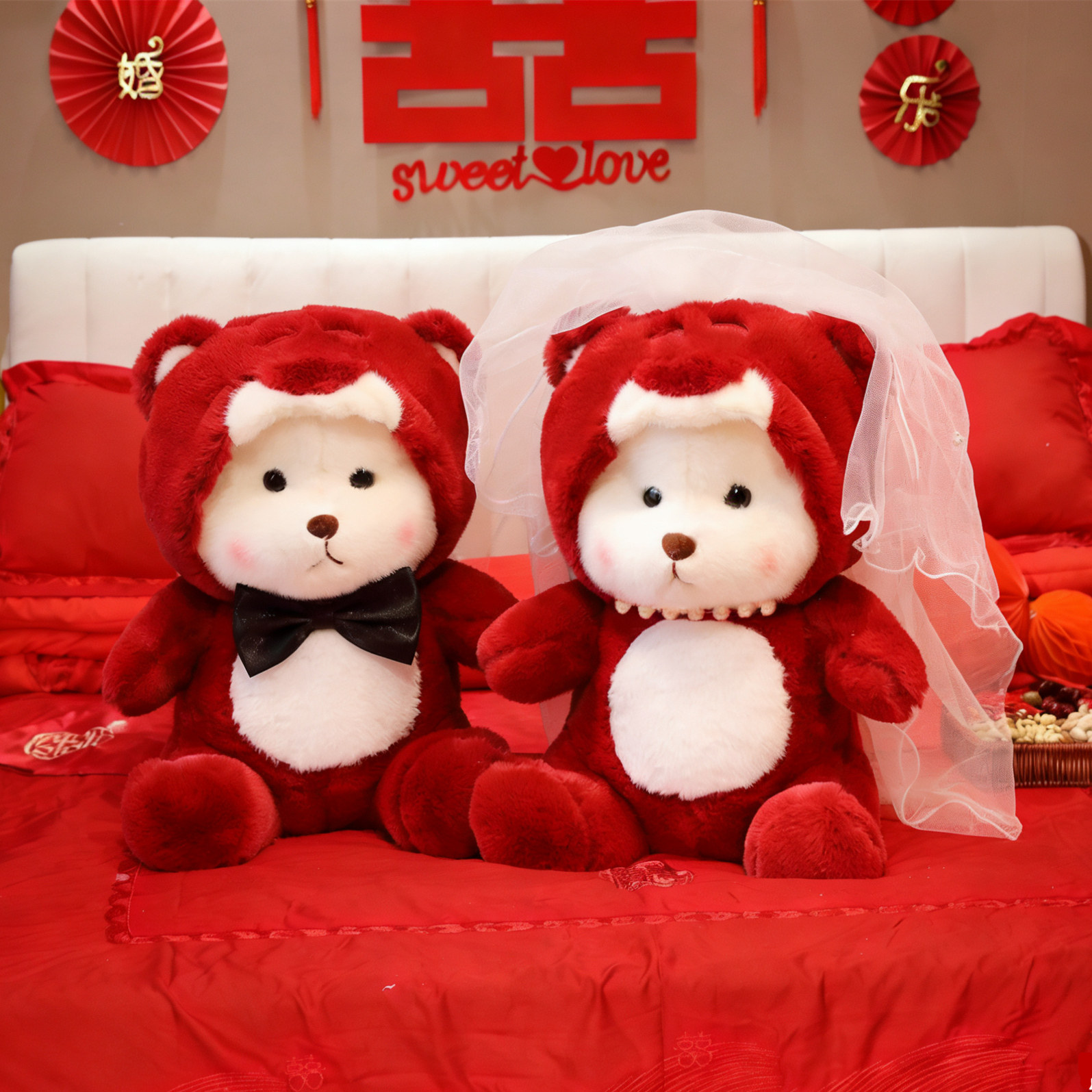 压床结婚娃娃一对新款新婚礼物送新人喜娃抱枕大公仔婚房床上高档,玩具/童车/益智/积木/模型,毛绒/玩偶/公仔/布艺类玩具,淘宝优惠券,粉丝福利购,淘宝优惠卷