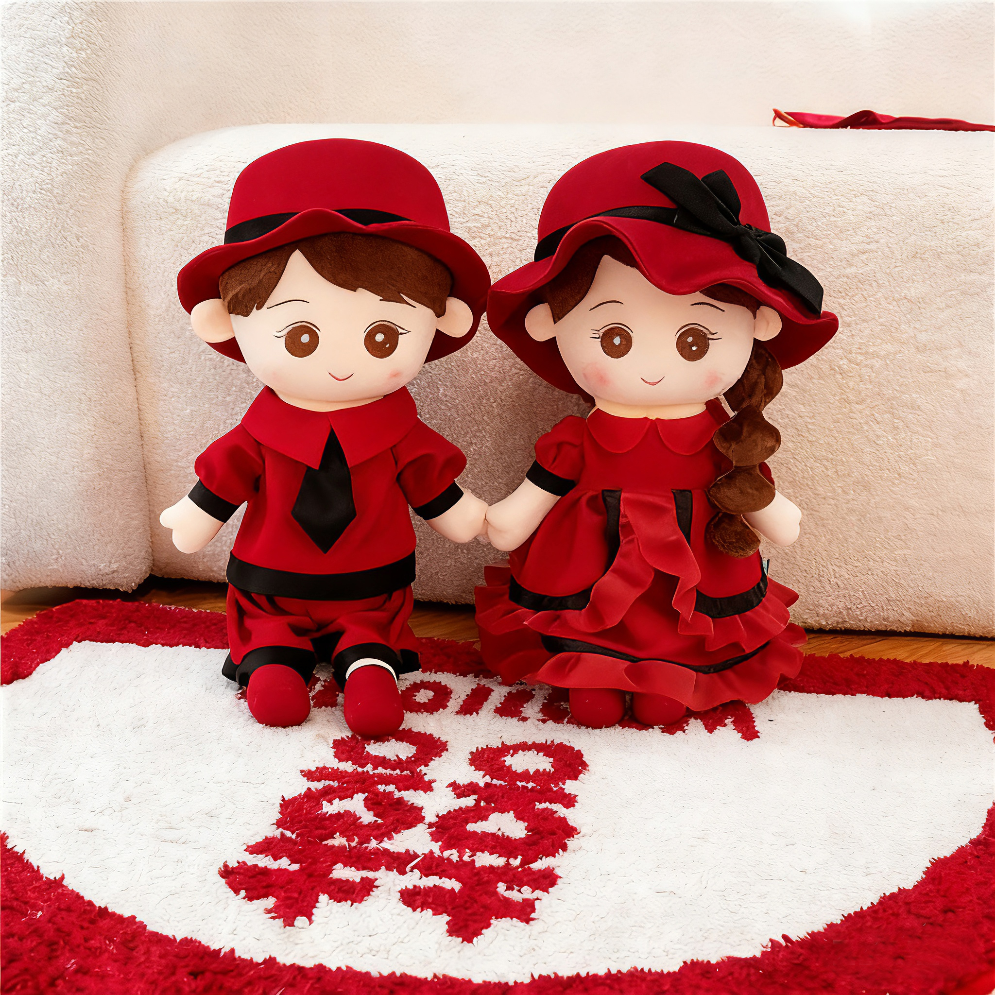 新婚压床娃一对喜结礼物送