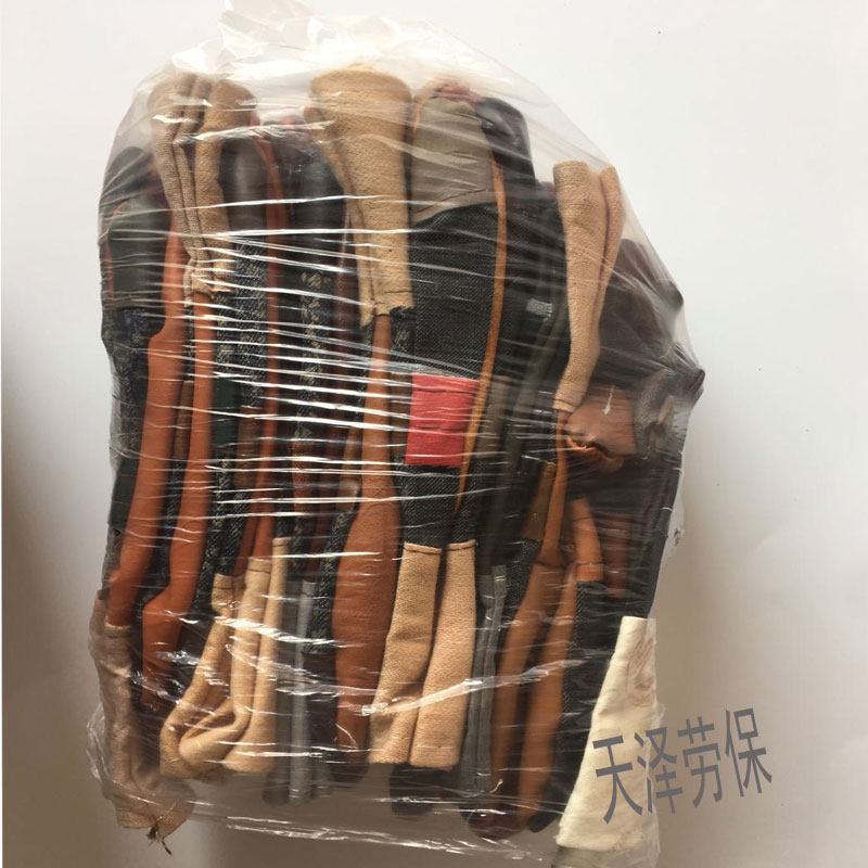 特惠10双包邮电焊手套加厚耐磨短款半皮革防护搬运帆布焊劳保手套,居家日用,手部防护用品,淘宝优惠券,粉丝福利购,淘宝优惠卷