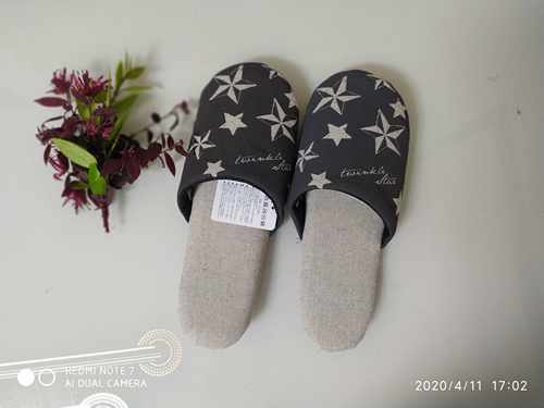 室内可机洗全棉亚麻轻便居家春秋地板静音日本原单无异味家用拖鞋