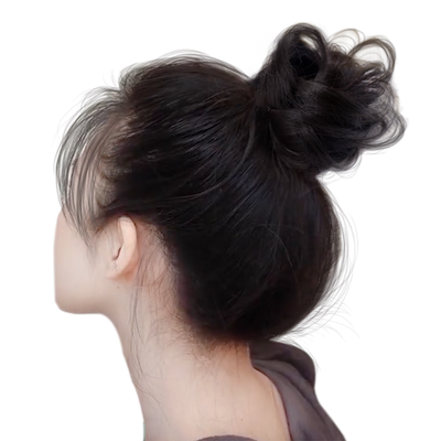 旗发馆假发迷你小发圈自然蓬松