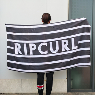 Ripcurl外贸原单速干特大浴巾双面印花轻薄易携带沙滩巾 微瑕特卖