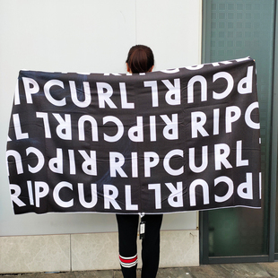 微瑕rip curl大字母速干浴巾轻便柔软双面特大可躺日光浴90x170cm