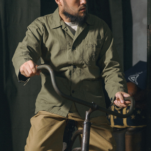 恶犬BRONSON USMC P41 HBT 血战太平洋人字纹夹克 男士春秋季外套