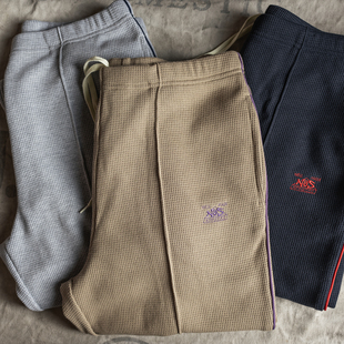 JOGGER跑步训练合体型休闲长裤 NON STOCK慢跑华夫格田径运动卫裤