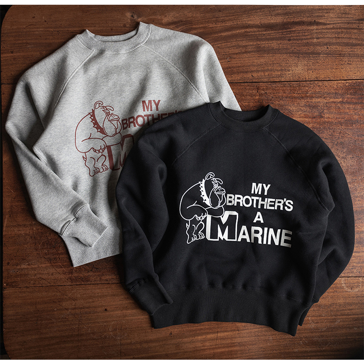 套头卫衣插肩袖复古短款运动衫