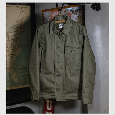 USNA-2甲板工作夹克抓绒厚外套