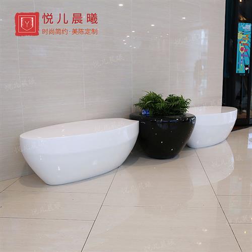 商场现代玻璃钢休闲椅创意造型公共休息长椅花盆座椅组合厂家直销