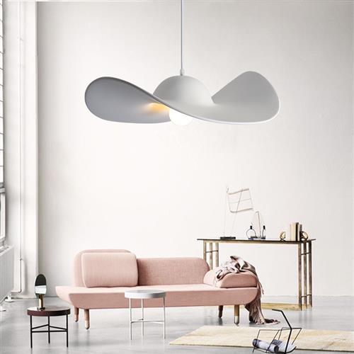 网红北欧简约创意帽子吊灯艺术草帽现代客厅餐厅意大利设计师灯具