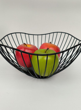 铁艺零食收纳篮家用茶几干果盘