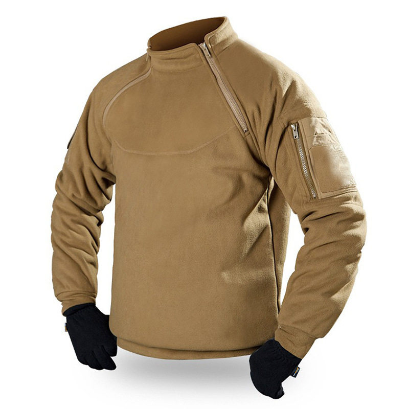 自由兵秋冬男士暴君摇粒绒外套加绒上衣冲锋衣内胆卫衣 抓绒衣