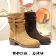 KISSCAT接吻猫2025西部靴游牧风堆堆靴牛仔靴套筒短靴KA65726