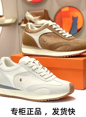 KISSCAT接吻猫2026系带增高德训鞋复古休闲运动鞋女鞋K76170A-50