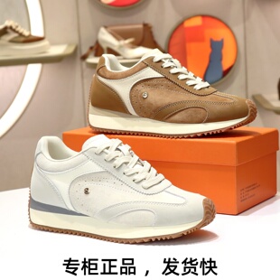 KISSCAT接吻猫2026系带增高德训鞋复古休闲运动鞋女鞋K76170A-50