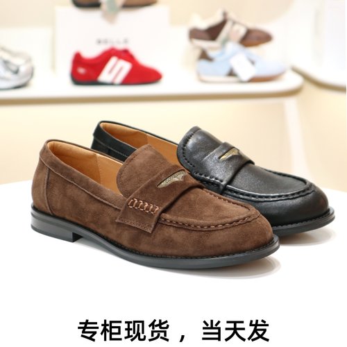 张昕懿同款BELLE女鞋乐福鞋D9X1D