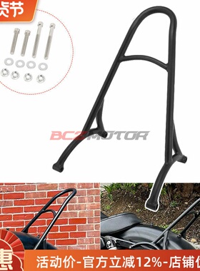 摩托车配件哈雷改装  XL883/1200 X48 Burly后靠背 后货架