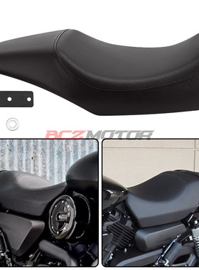 摩托车新款巡航太子通用配件哈雷street750 500连体坐垫坐包 车坐