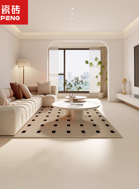 东鹏瓷砖750x1500奶油风柔光砖客厅卧室地板砖耐磨地砖佛山瓷砖