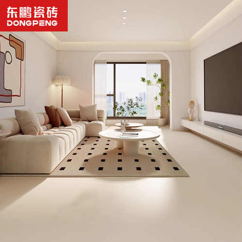 东鹏瓷砖奶油风地板岩板