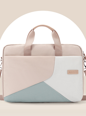 斜挎电脑包14寸女生手提笔记本适用苹果MacBookPro13联想拯救者r9000p华为15.6寸戴尔16好看高颜值防震内胆包