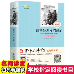 适合小学生初中生课外阅读书籍青少年初二学生版 正版 初中完整版 社无删减 原著钢铁是怎样炼成 七八年级下册必读名著带批注天地出版