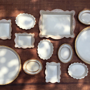 MY家 - 日本 作家器 京千Sen Frame 复古相框造型 筷架点心碟餐盘