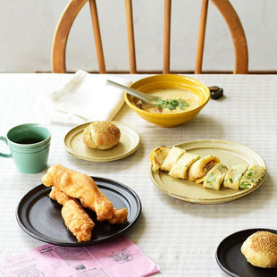 MY家 - 日本 Studio m' Le temps 温暖三色陶 点心盘/圆平盘/汤碗