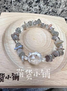 天然白幽灵手链女款一物一图