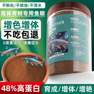 观背青鳉鱼专用饲料小型鱼观赏鱼食小颗粒上浮缓沉高蛋白通用鱼粮