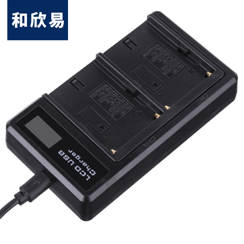 NB13L充电器13L相机电池USB充电器带LCD显示屏显示电量双充座充