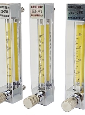 LZB-3WB玻璃转子流量计ml/min空气氮气氧气微小流量4WB气体流量计