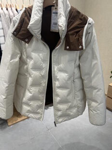 海尔曼斯新款羽绒服24858B92连帽休闲