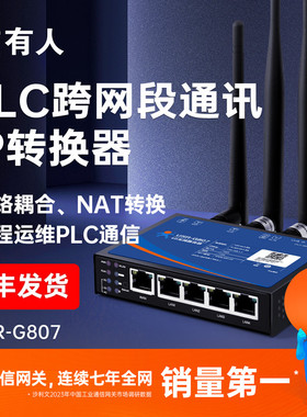 有人PLC网关跨网段通讯多IP地址转换器NAT网络耦合器映射模块G807