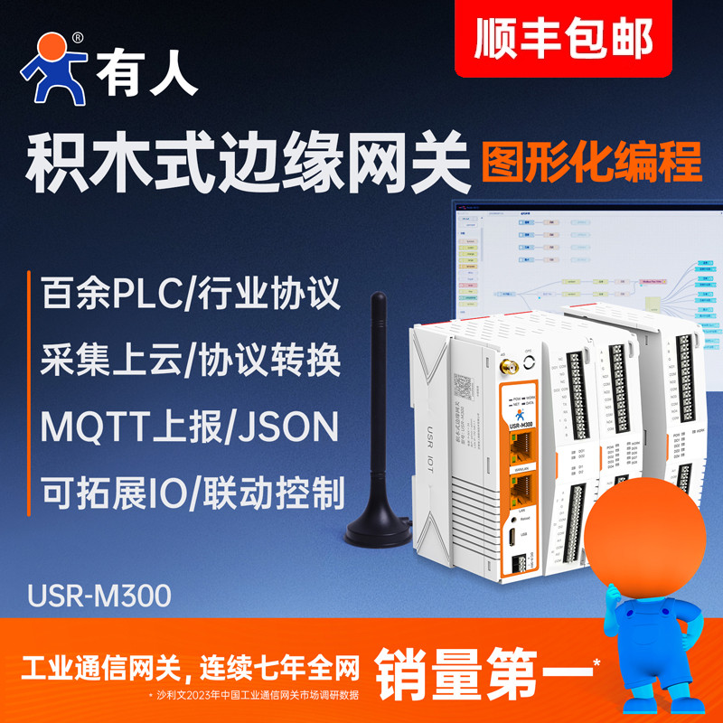 物联网控制器4G边缘计算网关PLC