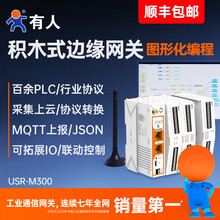 有人4G边缘计算网关盒子DTU MQTT PLC/IO控制器Modbus继电器M300