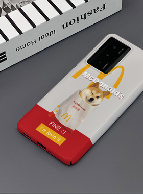 M记狗狗 适用于小米红米K60手机壳k60pro全包边菲林亮面塑料硬壳个性创意保护套新款小众耐脏男女款简约