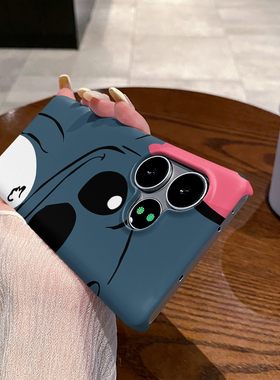 半身史迪 适用于realme真我GT Neo6手机壳真我GT Neo6SE半包边菲林塑料磨砂硬壳保护套新款耐脏简约小众