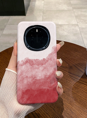 晕染红色适用于荣耀Magic7Pro手机壳全包边菲林Magic7磨砂二合一硅胶软壳硬壳塑料个性创意新款简约时尚耐脏