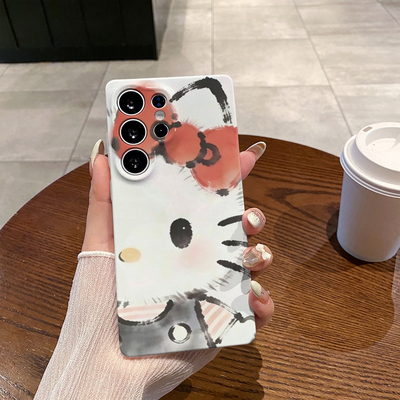 油墨凯蒂 适用三星S26Ultra手机壳S25硬壳S24Ultra全包边S23耐脏S22硬壳保护套新款简约耐脏小众高颜值