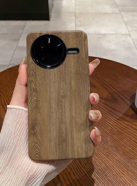 胡桃木纹适用于红米K80手机壳K80Pro菲林二合一磨砂防摔硅胶塑料硬壳软壳保护套创意小众耐脏个性简约