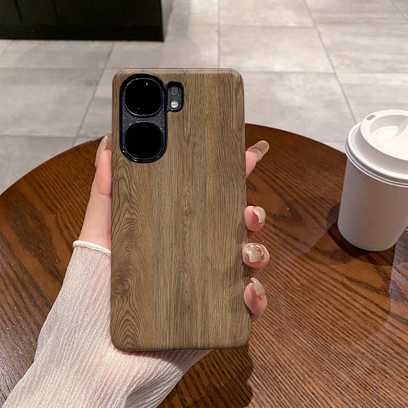 胡桃木纹 适用于VIVO IQOONeo9手机壳IQOO Neo9SPro菲林二合一磨砂防摔硅胶塑料硬壳软壳保护套创意小众耐脏