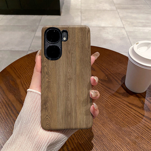 胡桃木纹 适用于VIVO IQOONeo9手机壳IQOO Neo9SPro菲林二合一磨砂防摔硅胶塑料硬壳软壳保护套创意小众耐脏