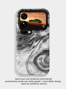 灰色晕染适用于小米17PRO手机壳全包边二合一防摔软壳小米17PROMAX菲林塑料硬壳个性创意保护套新款