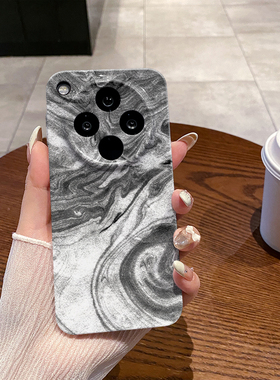 灰色晕染 适用OPPO FIND X8手机壳全包边亮面硬壳FIND X8PRO菲林耐脏塑料个性创意时尚小众保护套新款简约