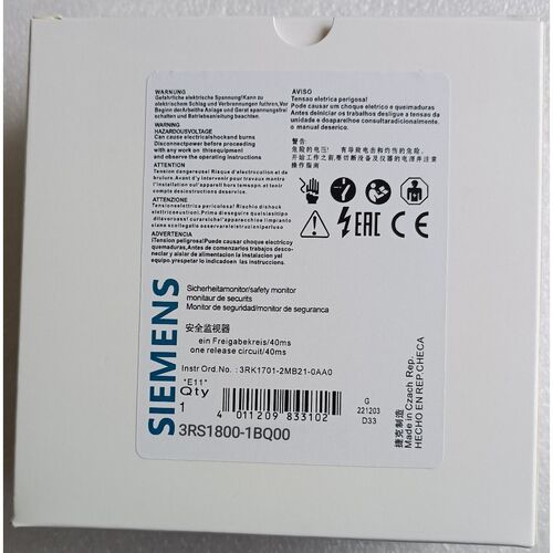 西门子安全监控器 3RS1800-1BQ00拍前议价
